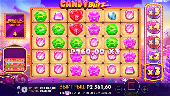 Играть в Candy Blitz на деньги