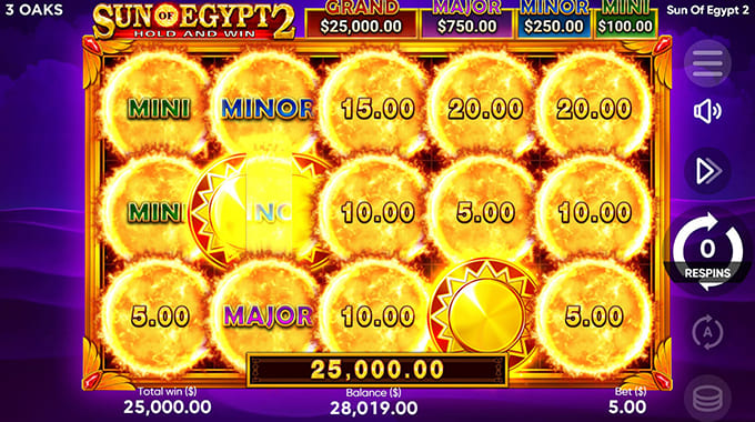 Sun of Egypt 2 джекпот в игровом автомате